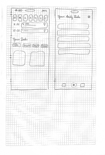 Sketches of Little Wins in a sheet of paper